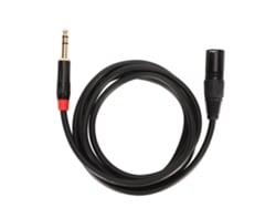 Cable De Audio Balanceado Xlr Macho A Trs De 6,35 Mm, 2 M, Para Micrófono, Guitarra Y Amplificador.