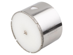 Broca de diamante para baldosas Wolfcraft, diámetro 74 mm, profundidad de corte 45 mm, con broca de centrado 5932000