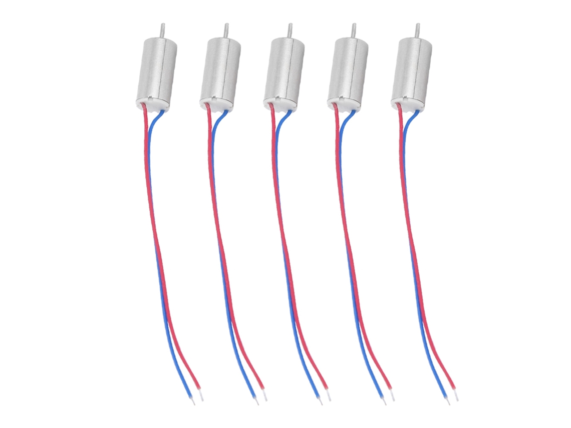 5 Micromotores Sin Núcleo De 6x12 Mm, 3,7 V, 21800 Rpm Para Modelos De Aviones, Juguetes Y Cuadricópteros.