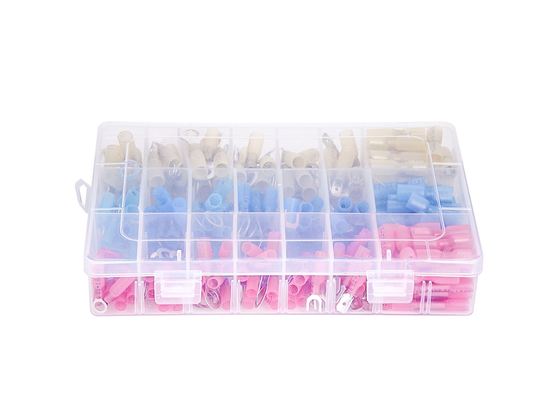 Yncm2026-kit De 240 Conectores Eléctricos Aislados De Contracción Térmica Para Cables Terminales Rojo Azul Amarillo
