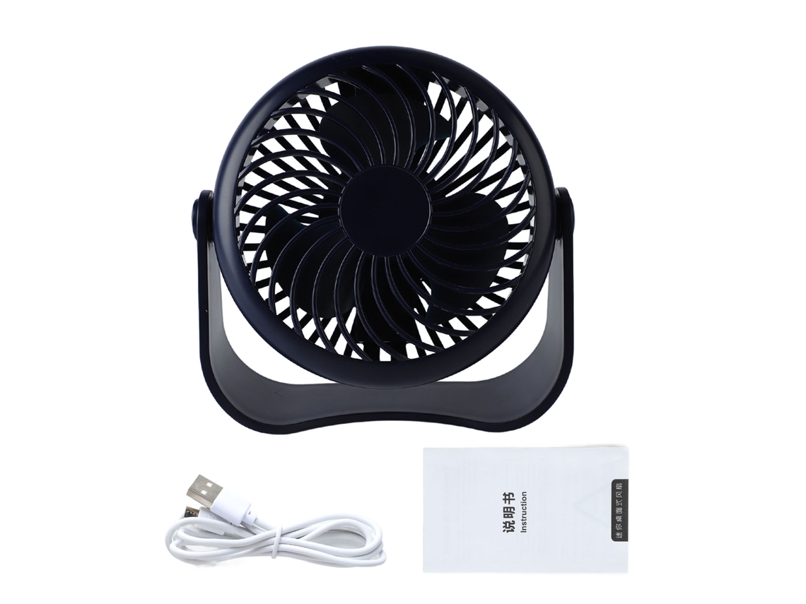 Ventilador De Escritorio Portátil Usb Pequeño, Silencioso, Recargable Y De 3 Velocidades Para El Hogar Y La Oficina.