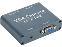 Adaptador Vga A Usb Compatible Con Entrada/salida De Audio Y Vídeo 1080p.