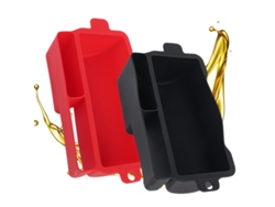 Revestimientos atrapagrasas de silicona, reutilizables, para parrillas de barbacoa, 2 uds. TRUYUETY