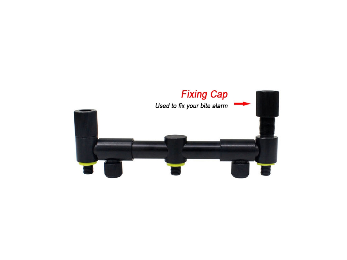 Caña De Pescar De Aluminio Ajustable Para Carpas Con Soporte Para Alarma De Picada