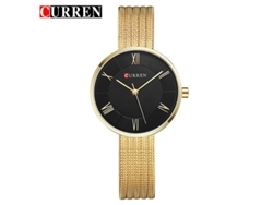 Reloj De Cuarzo De Acero Inoxidable Con Diamantes De Imitación Para Mujer