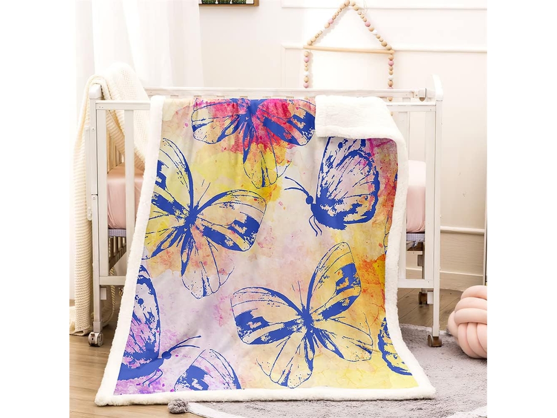 Estampado Cama Microfibra Color Diseño 130x150 Cm 100x150 150x200 150x220
