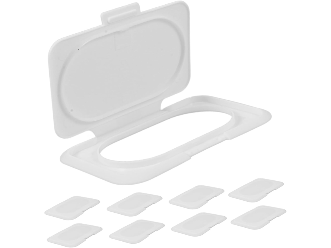 Paquete De 30 Tapas Abatibles Para Envases De Toallitas Húmedas De Plástico Reutilizables.