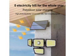 2026-luces Solares Exteriores Impermeables Con Sensor De Movimiento Para Jardín, Pared, Patio Y Balcón De Villa