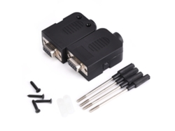 2 Adaptadores Db9 Hembra De 9 Pines Para Serie A Terminal Con Tapa De Rosca.