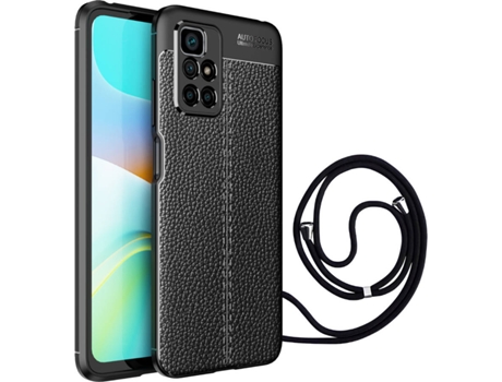 Funda Xiaomi Redmi 10 Rugged Leather (Negro)