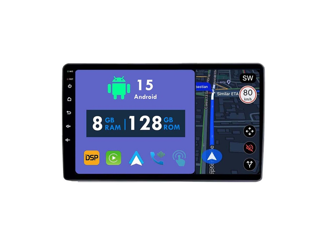Coche Radio Android Auto Autoradio 8GB RAM 128G ROM CarPlay Navegación GPS Pantalla Táctil RoverOne para Nissan Navara 3 D40 2004 - 2010 