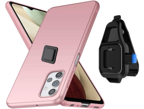 Carcasa Samsung A52 4G Turtleshell con Soporte de Cintura Rosa