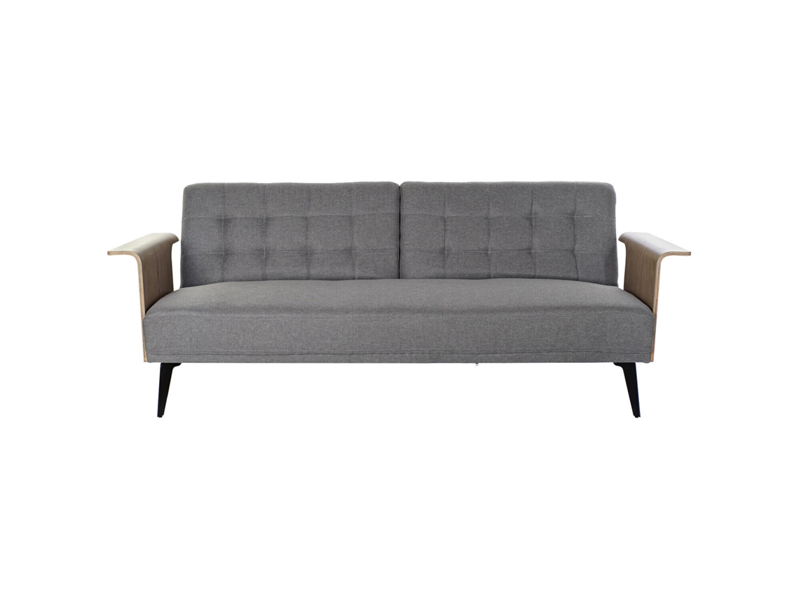 Sofa Cama Eucalipto Metal Gris 203x87x81cm