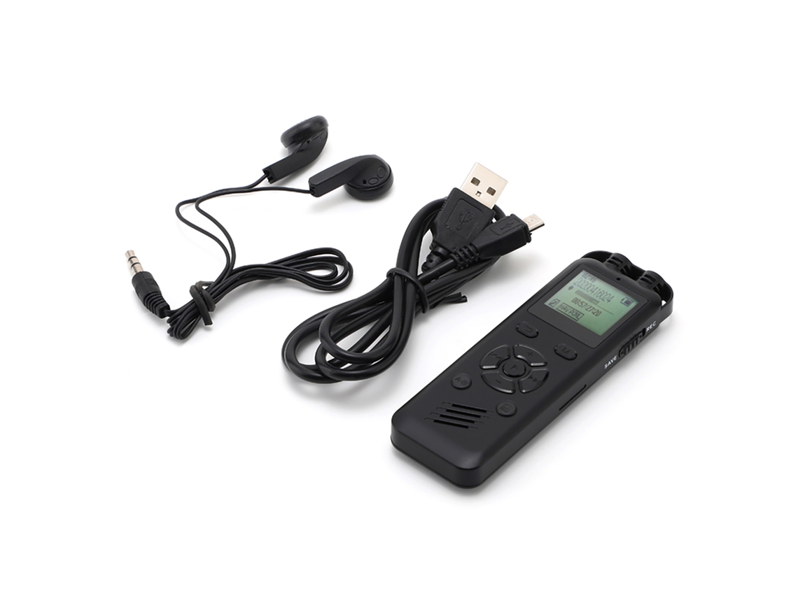 Grabadora De Voz Digital De 32 Gb Con Activación Por Voz, Reducción De Ruido, Reproducción De Mp3, Grabadora De Audio Protegida Con Contraseña, Usb 2.0