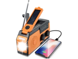 Radio Solar, Radio Meteorológica De Emergencia Am/fm/noaa Con Manivela De 2000 Mah Con Linterna Y Lámpara De Lectura Chrui