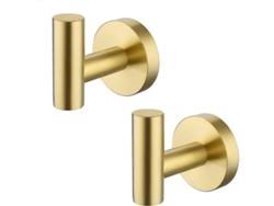 Gancho para toallas de baño 2026, acero inoxidable SUS 304 dorado mate, para baño, cocina y montaje en pared, Yzh