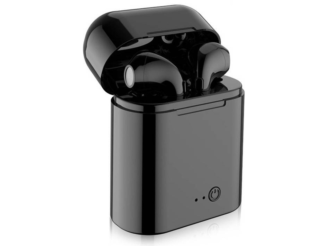 Auriculares Bluetooth True Wireless GETEK I7S (In Ear - Micrófono - Negro)