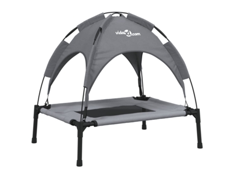 Cama para perros con dosel antracita VIDAXL tela oxford y acero