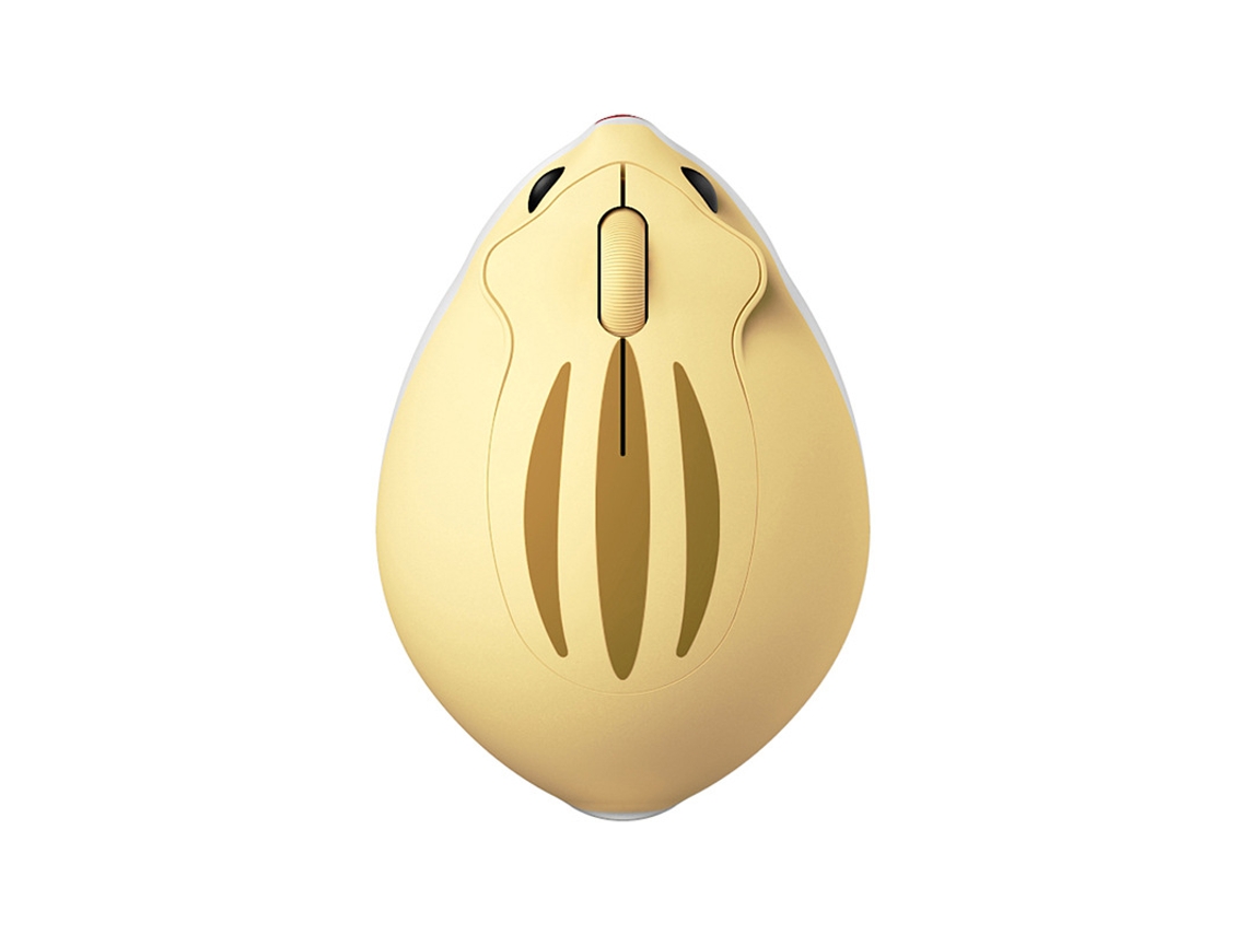 Ratón ergonómico Bluetooth Bestvite 2.4G, 1600 ppp, amarillo