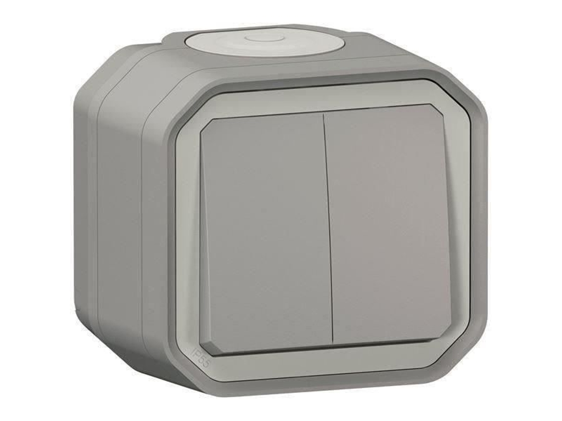 Control Legrand Para Función De Interruptor Doble O Interruptor Bidireccional 10a Gris