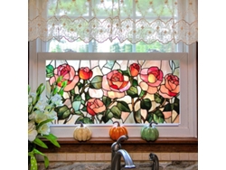 Lámina electrostática para vidrio que proporciona privacidad y bloquea los rayos UV. Ideal para ventanas de casas y baños. HEXINYIGJLY