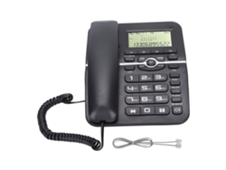 Telefone Fixo com Fio EOOCOO (4 Grupos de Discagem Rápida, Identificador de Chamadas Cid)