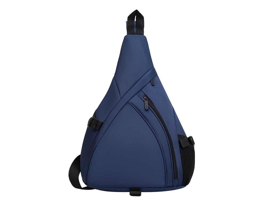 (Azul) Riñonera informal y elegante, diseño sencillo, gran capacidad, mochila para ciclismo.