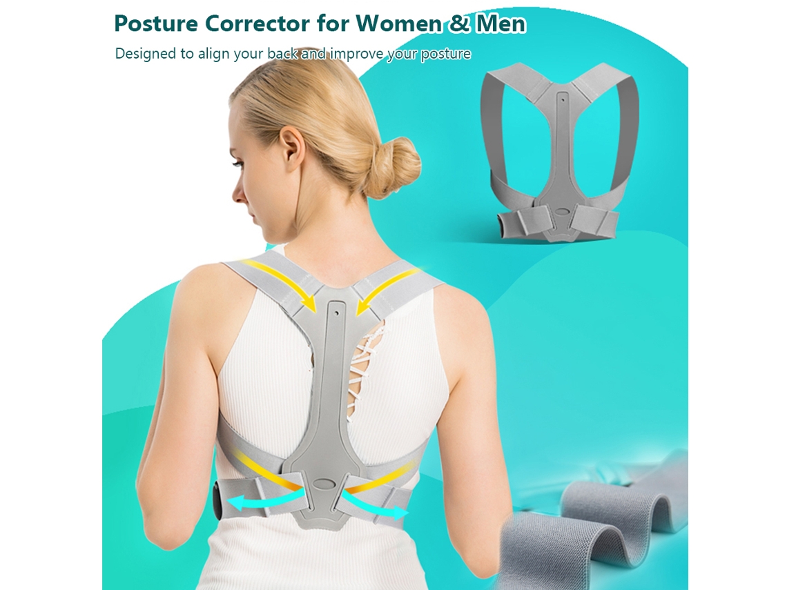 Corrector De Postura Ajustable Para Mujeres Y Hombres: Alinea La Columna Vertebral Y Alivia El Dolor De Espalda, Hombros Y Cuello.