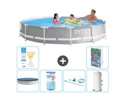 Intex Piscina Prism Frame Redonda - 366x76 Cm - 7-peças S130