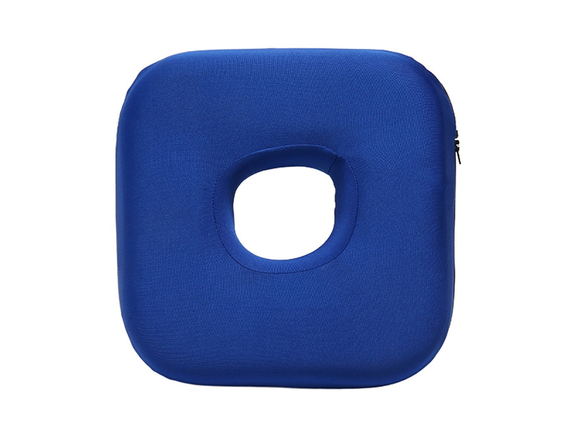 Almofada De Orelha Com Furo Eifson De O Para Quem Dorme De Lado, Para Aliviar O Desconforto Na Orelha, Azul (quadrada)