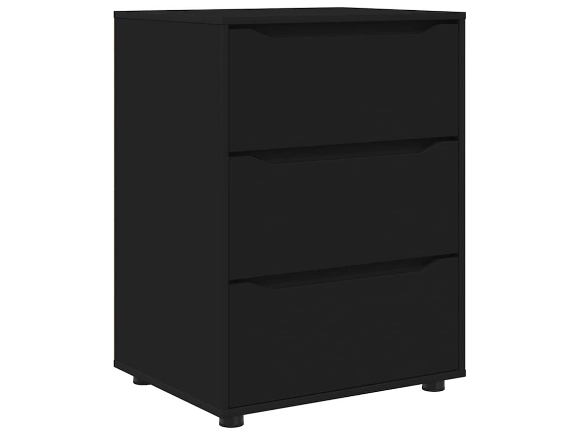 Mueble de almacenaje negro 60x48x81 cm Madera procesada MAISON EXCLUSIVE