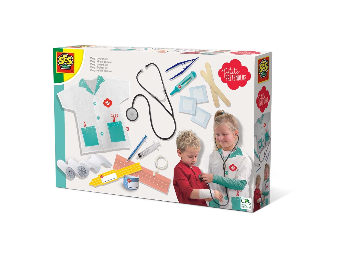Set Oficina SES CREATIVE Maletín Médico de Juguete con Accesorios (Edad Mínima Recomendada: 3 años)