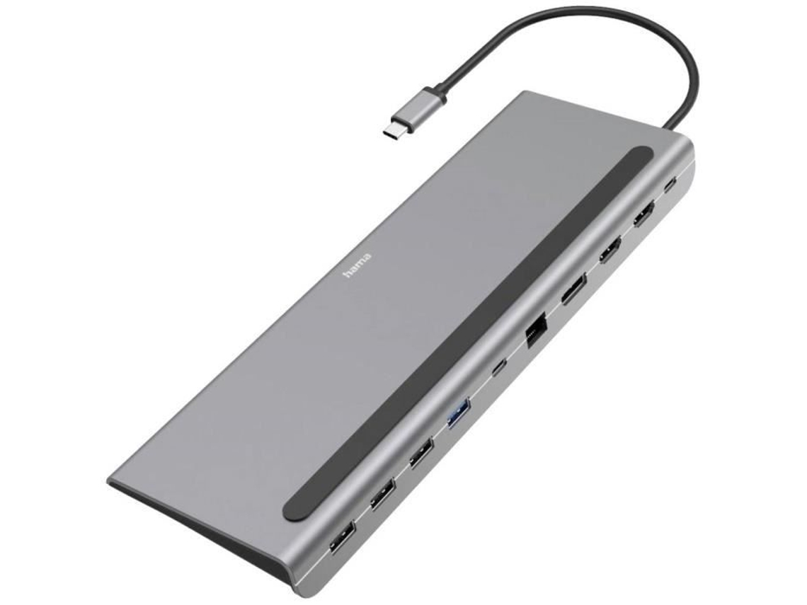 Hama 00200100 Estación de acoplamiento USB-C adecuada para marcas Universal Power (estaciones de acoplamiento para portátiles)