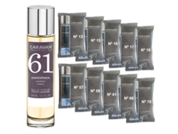 Perfume masculino Caravan Nº61 150 ml Set de 10 frascos de fragancia