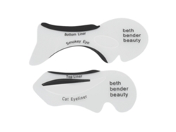2pcs Estênceis Reutilizáveis De Sombra De Olhos E Eyeliner Em Eva Para Maquiagem Exquisita