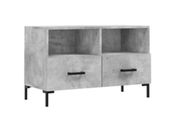 Maison Exclusive - Mueble Para Tv Madera Contrachapada Gris Hormigón 80x36x50 Cm