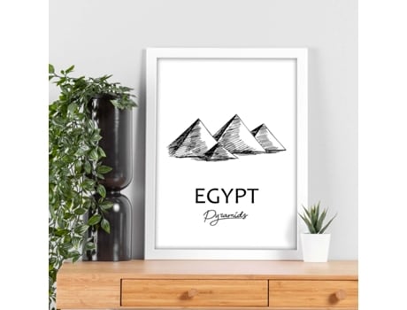 Póster NACNIC de Egipto - Pirã¡Mides. Pósters con Monumentos de Ciudades.