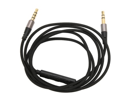Cable de extensión para auriculares Cable para auriculares macho a macho de 3,5 mm con micrófono incorporado y control de volumen 3,8 pies ZMDECQNA