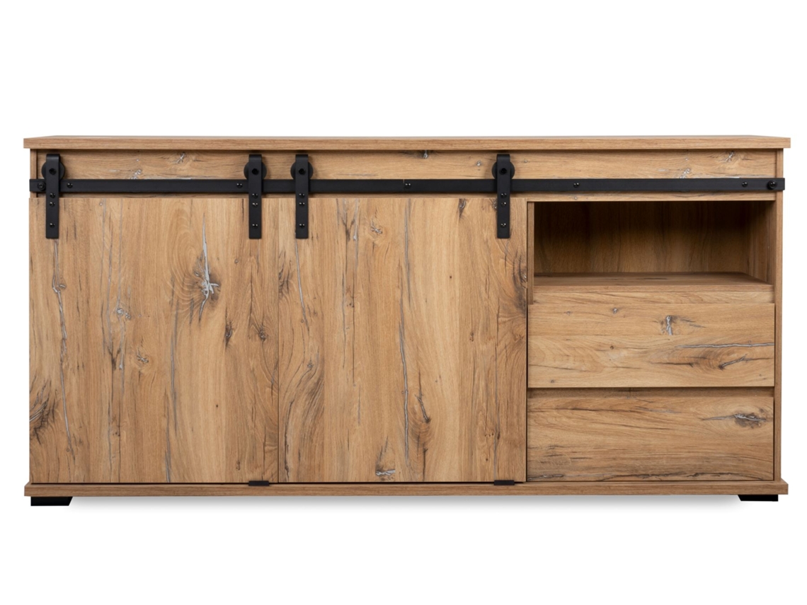 Aparador Manzano 2 Puertas 2 Cajones 180X87X40 Roble VENPRODIN