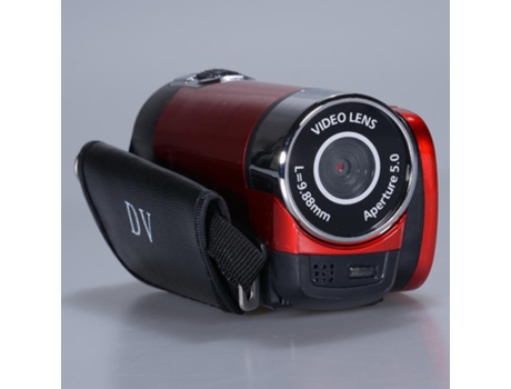 Cámara de Video SLOWMOOSE Digital Profesional 16Mp Abs FHD Dv de Alta Definición Rojo
