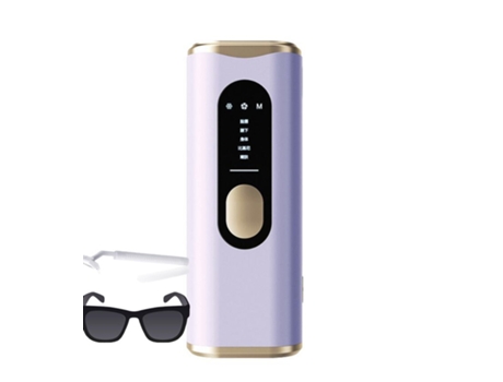 Depiladora de luz pulsada EZII BD-01 IPL ICE cara y cuerpo púrpura