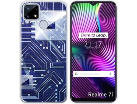 Carcasa Realme 7i / Narzo 30A TUMUNDOSMARTPHONE Circuito Multicolor