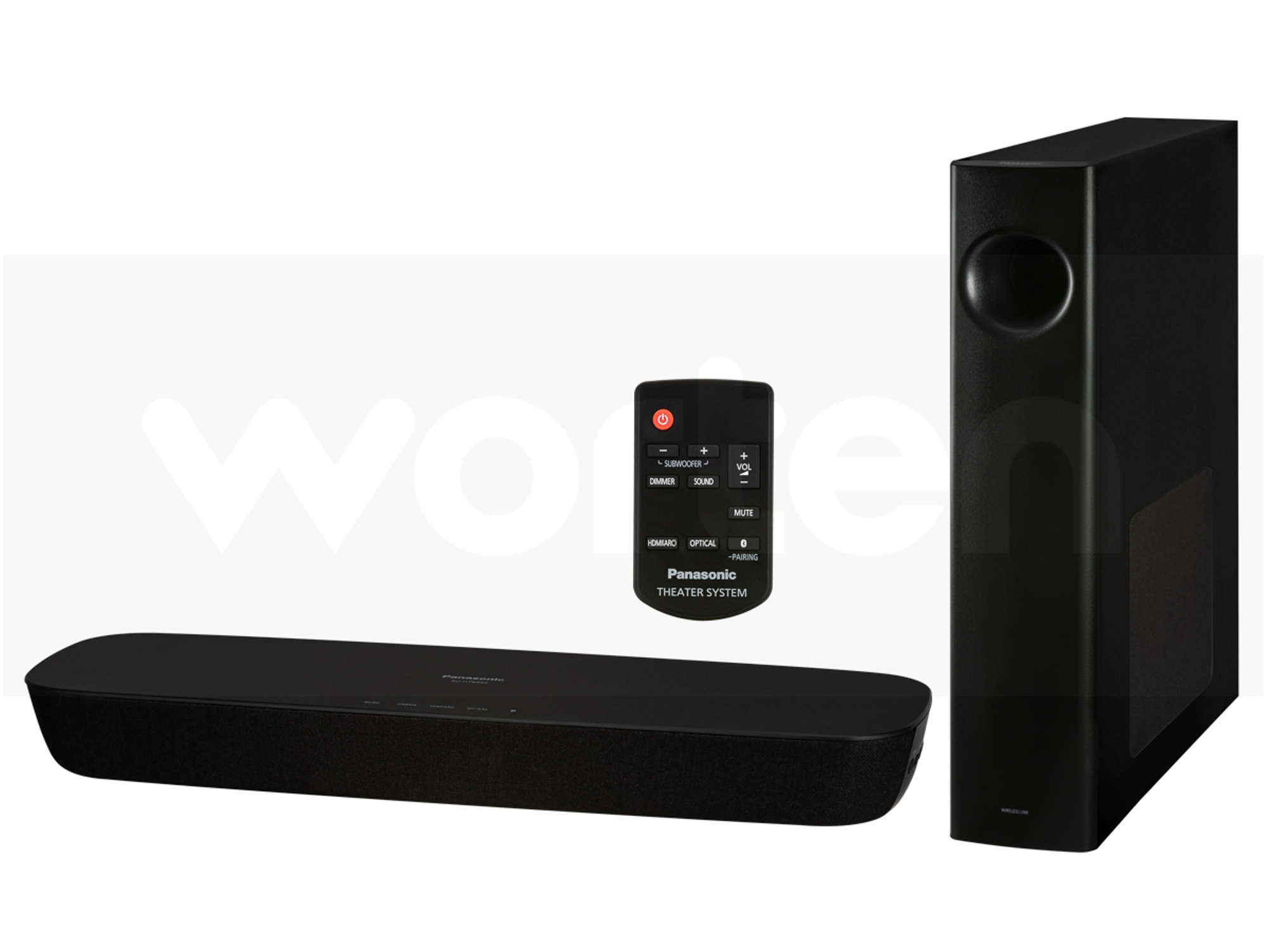 Barra de sonido PANASONIC SC-HTB250E-K (2.1 - 120 W - Subwoofer Inalámbrico)