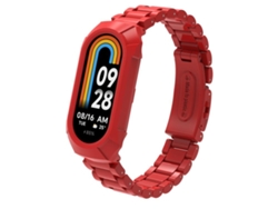 Pulsera para Xiaomi Smart Band 9/9 NFC/8/8 NFC - Plástico con tres perlas integradas