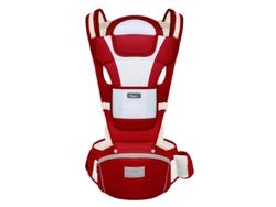 Portabebés Ergonómico Transpirable Con Asiento De Cadera Para Bebés De 0 A 36 Meses, Color Rojo GERTIZ