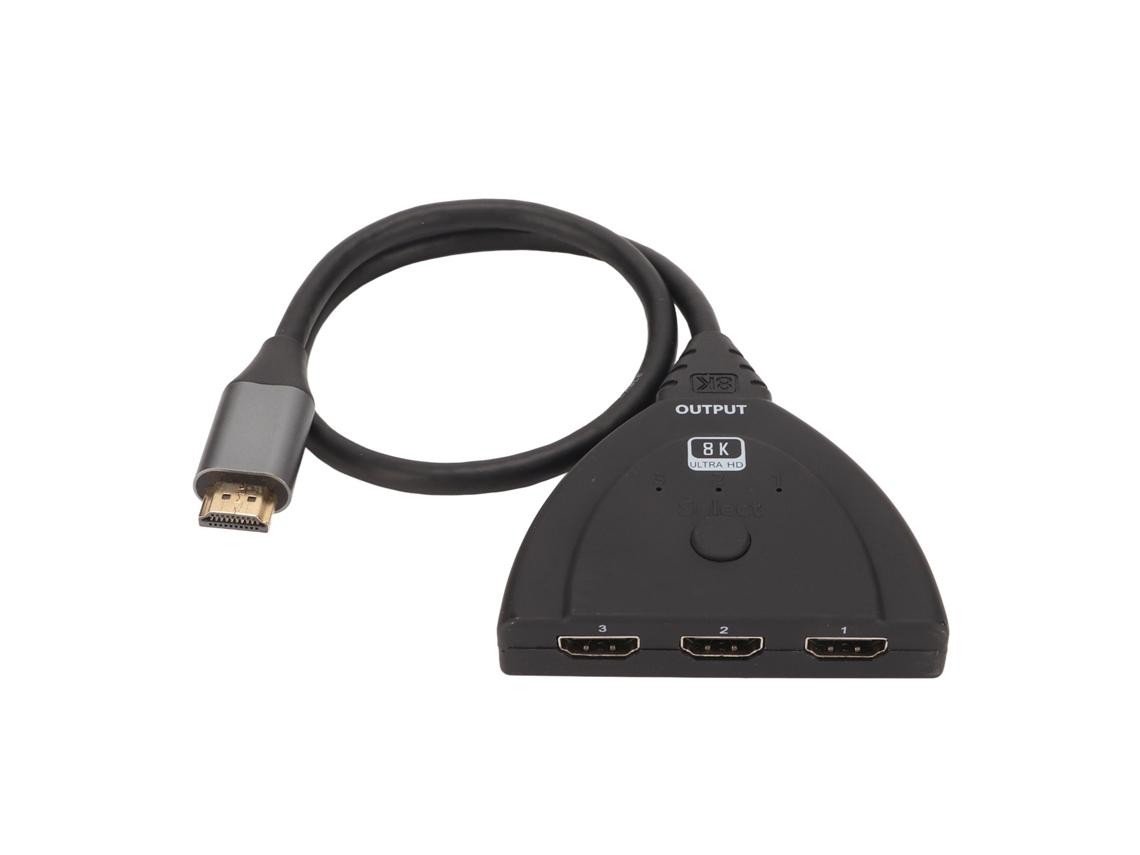Conmutador De Interfaz Multimedia 8k Hd 2.1, 3 Entradas, 1 Salida, 60 Hz, Hdr 10, Hdcp 2.3 Para Xbox