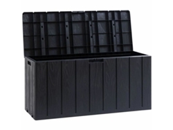 Baúl de exterior Toomax de resina negra de 270 L