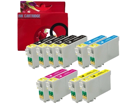 Pack 10 Cartuchos de Tinta Compatibles Epson T1295 T1291 T1292 T1293 T1294