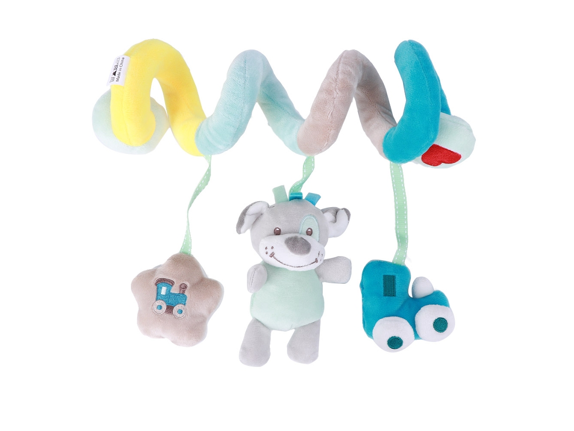 Peluche Colgante En Espiral Para Cuna/cochecito De Bebé Con Función De Percusión Y Sonajero.
