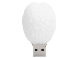 Memoria Usb Memory Stick 2.0 64gb Almacenamiento De Datos Portátil Muñeco De Cerebro Animado Blanco